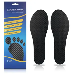 Carbon Fiber Insoles for Turf Toe, Foot Fractures, Hallux Rigidus and Limitus - Rigid Shoe Insert for Sports, Hiking, Trekking, Basketball, Running