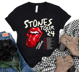The Rolling Stones Hackney Diamonds Tour 2024 T Shirt, Hackney Diamonds Shirt, The Rolling Stones Concert Shirt, The Rolling Stones Fan Gift T-shirts, Crewnecks, Hoodies – Gifts Suitable for Anyone Cotton Menswear