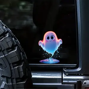 Luminous Ghost Pattern Car Sticker, Waterproof Car Decal, Car Exterior Decoration Accessories, Car Decorative Sticker for Car, Truck, Laptop, Glass Door