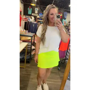 Women's Solid Spandex Skort with Waistband, Casual Basic Fit Bottom