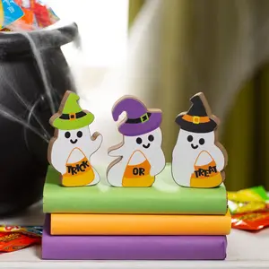Halloween Ghost Trick-or-Treat Tabletop Decorations - 3 Pc.