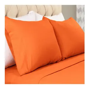 Superior Modern Solid Flannel Cotton 2 Piece Pillowcases, King