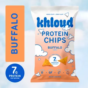 Buffalo Protein Chips - 7g Protein Per Serving, Khloe Kardashian's Chips
