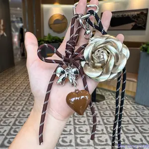 Cute Beaded Bag Charm Keychain Candy Color Cartoon Pendant Dainty Phone Chain Aesthetic Accessory Trendy Handbag Decor Kawaii Strap Lightweight Portable Stylish Gift For Purse Backpack Daily Casual Wear Party Decor