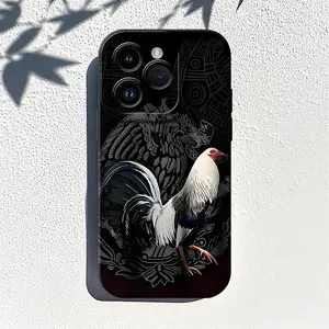 Cool Rooster Mexico Eagle Pattern Phone Case , Soft Silicone , Fully Protected and Shockproof Cover For iPhone 17 16 15 14 13 12 11 Pro Max Plus Air X