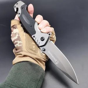 Portable Folding Knife, Camping Survival Window Breaker, Essential Fruit Knife for Campers, Kitchen Fruit Knife, Emergency Tool, Lightweight Tools, No Batteries Included