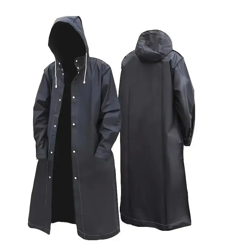 Waterproof Motorcycle Raincoat with Hood, Long for Outdoor Activities, Universal Clothing for Men & Women Use, Rainproof, Full Body Cover, Rainy Days rest easy mac, trendy style, must have item, outdoor essential