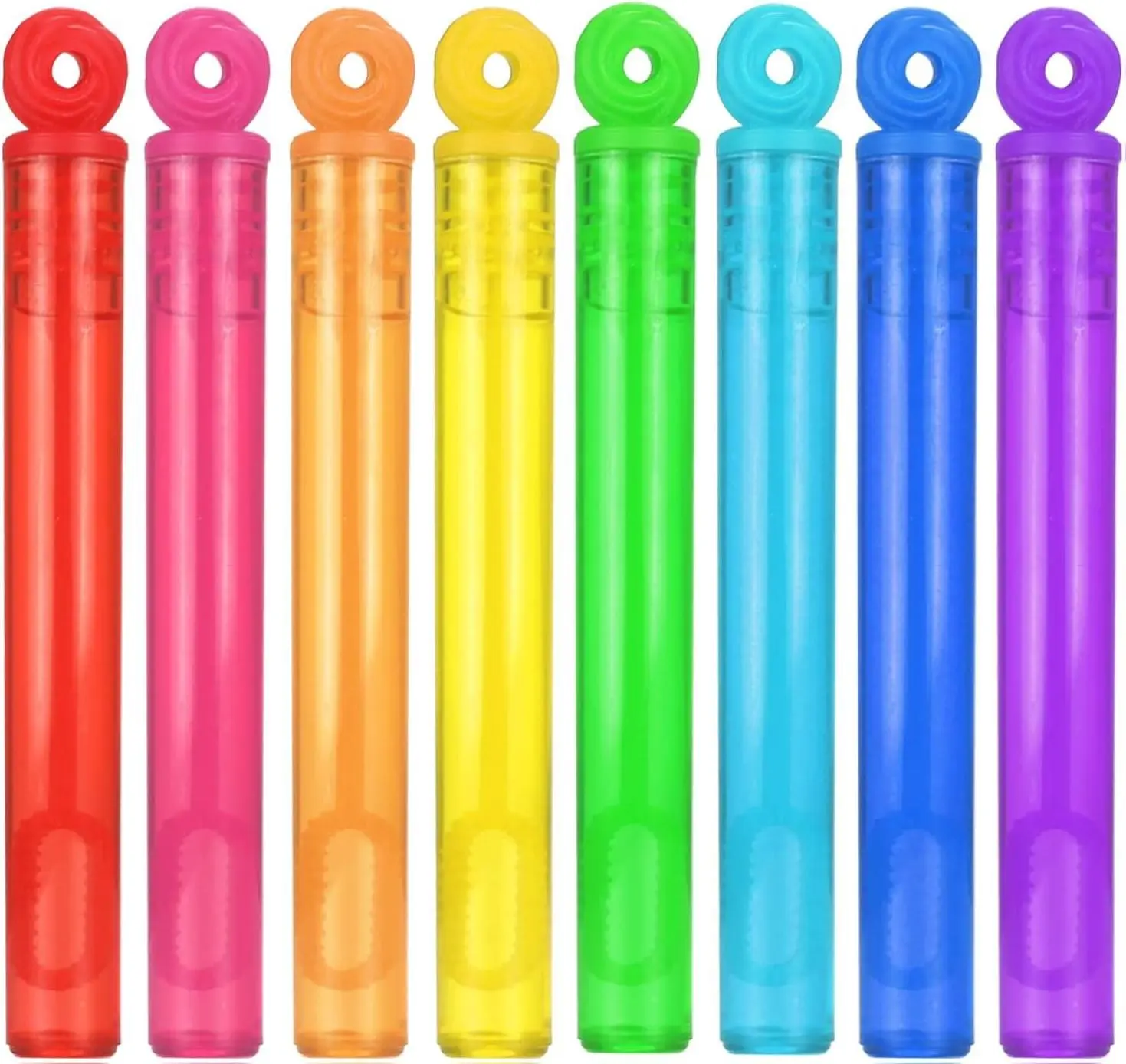 32-Piece Colorful Plastic Mini Bubble Sticks Set - 3 Years and Up Kids' Toy for Pool Activities, Party Favors with Long-Lasting Magical Touch Bubbles