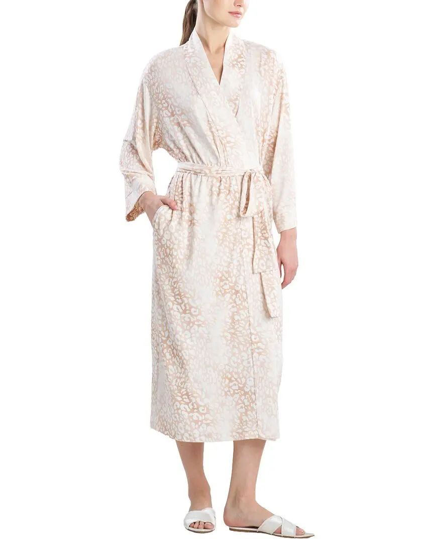 Natori Misty Leopard Cozy Knit Robe