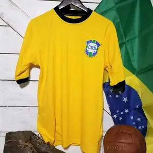 Rey Pele (Brazil) Rey Pele (Brazil) Retro Jerzy #10 Size M,L And XL