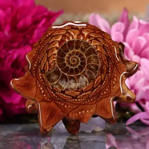 Ammonite Pinecone Pendant