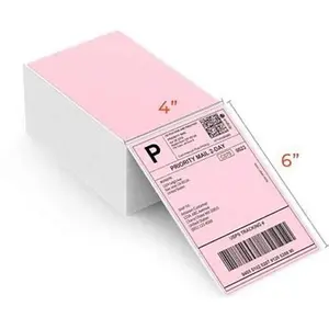 4x6 Thermal Shipping Labels – 500 Pink Labels for Shipping, Mailing & Barcode Printing