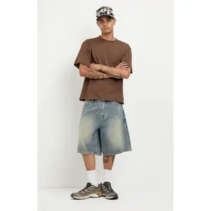 Pacsun Men's Parker Baggy Jean Shorts Medium Blue