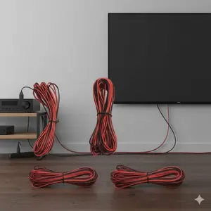 10m 20m LED Strip Extension Cable, Single Core Connector for DIY Lighting Upgrade, 5050 3528 LED Light Strip Accessories