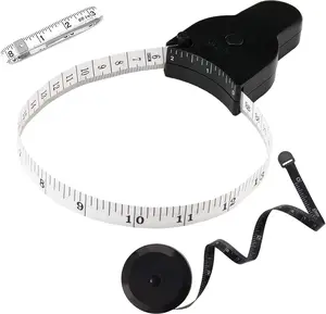 Automatic Telescopic Tape Measure, Body Measure Tape 60 Inch (150Cm), Self-Tightening Retractable Measuring Tape for Body Accurate Way to Track Weight Loss Muscle Gain by One Hand, 3 Piece FDHF
