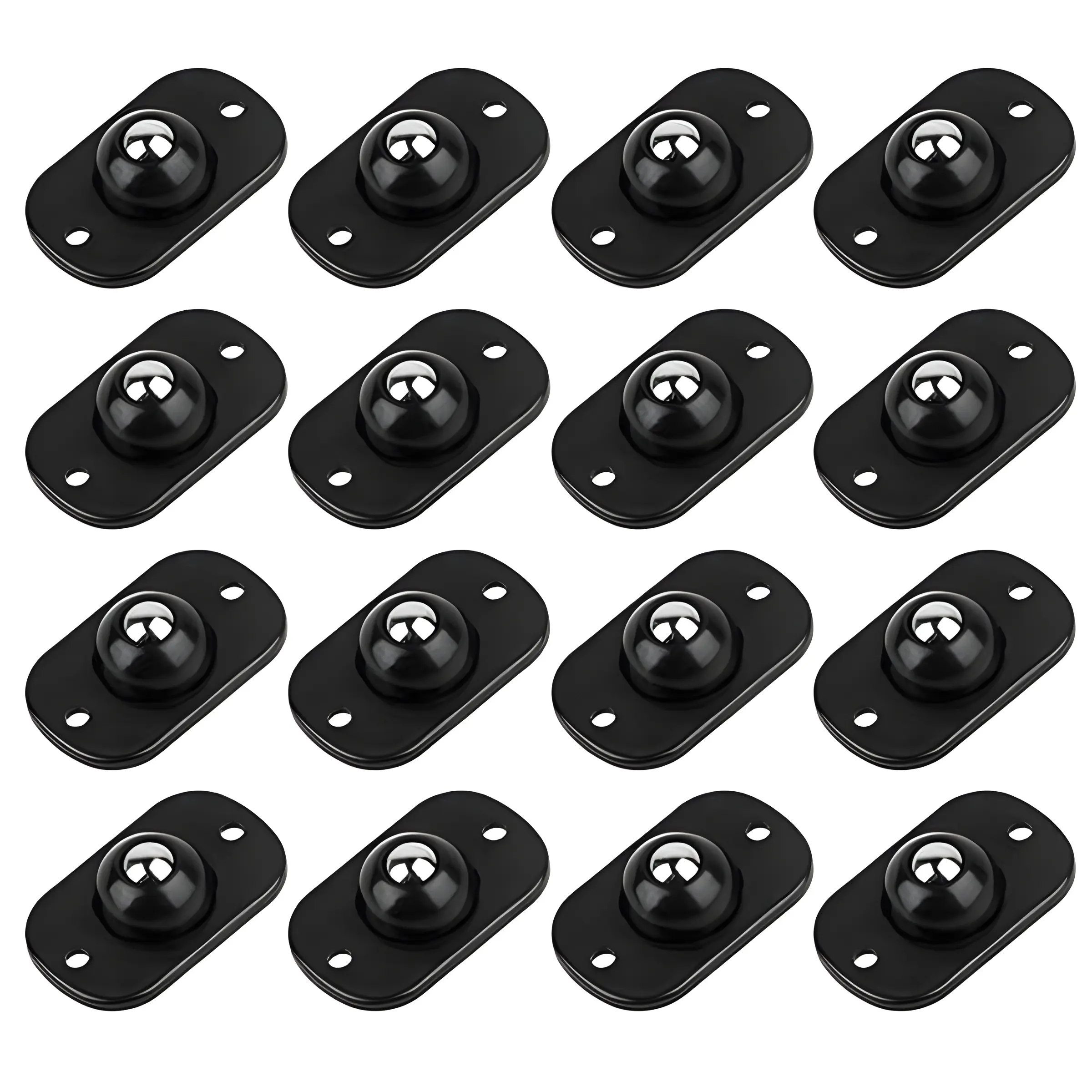 16 Pcs Self-Adhesive Mini Caster Wheels – 360° Swivel Rollers for Storage Boxes, Small Furniture & Kitchen Appliances