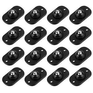 16 Pcs Self-Adhesive Mini Caster Wheels – 360° Swivel Rollers for Storage Boxes, Small Furniture & Kitchen Appliances