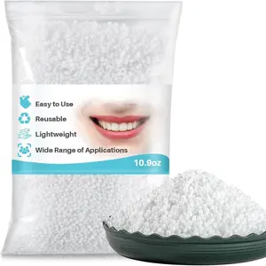 Fashion Moldable False Teeth Beads - Tooth Repair Kit,Repair Thermoplastic Beads,Plastic Pellets for DIY Tooth Filling,Halloween Vampire Teeth Fangs  for Chipped, Cracked