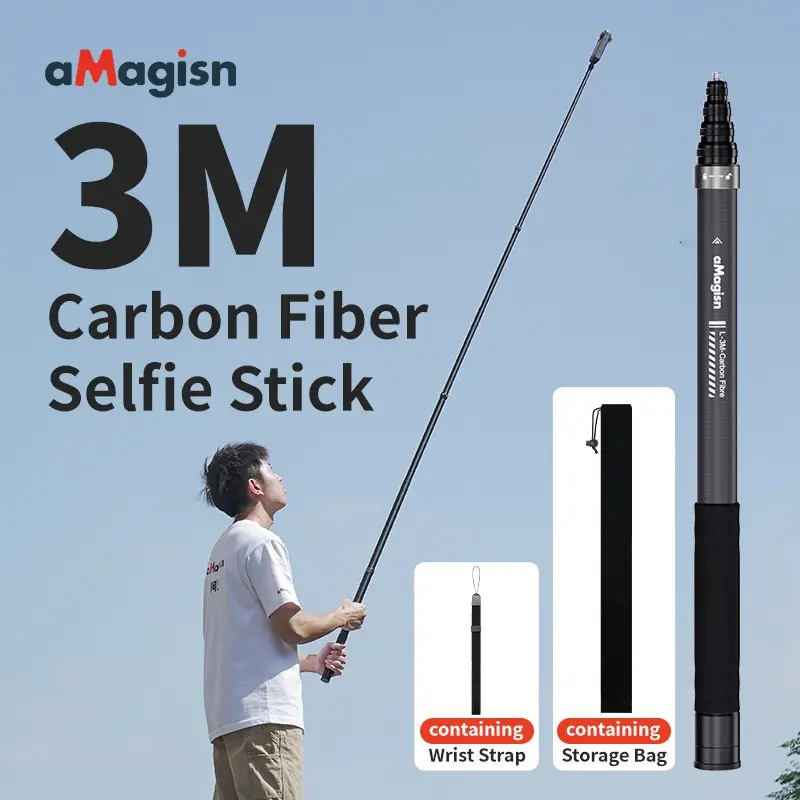 Edition Selfie Stick, Photography Camera Accessories, Camera Accessories for GoPro Hero Series or DJI Osmo Action 6/5Pro or Insta360 X5/4/Ace Pro/Ultra, Perfet Self-Media Video, Lightweight, Versatile Compatibility