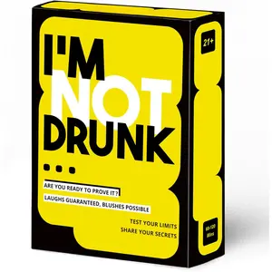 < Not Drunk >   Party Drinking Game Suitable for Game Night - 21st Birthday Gift and Bachelorette Party Game with 55 Fun Cards - Funny and Unforgettable Drinking Card Game - Let the Party Begin