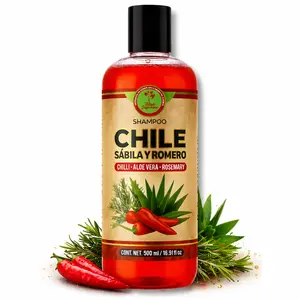 HIGH SUPREME Shampoo de Chile, Sábila & Romero (Natural Shampoo with Chili, Aloe Vera & Rosemary) - 16.9 fl oz | Strengthening & Nourishing Hair Care Formula