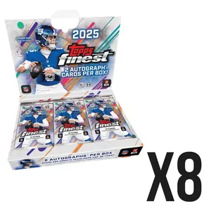 #A1058 8x2025 Topps Finest Football Hobby Box Break [FULL CASE]