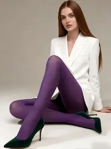 Women's Fashion Tights, Women Pantyhose, Trendy & Versatile, Fitted Style, Plain Pattern, Perfect for Fall & Winter, Everyday Wear