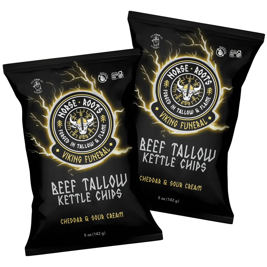 Viking Funeral 5oz - Beef Tallow Kettle Chips (2-Pack)