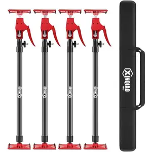 Cabinet Jacks for Installing Cabinets, Light Duty Third Hand Tools Adjustable Support Pole from 45 in to 113.6 in, 4 count