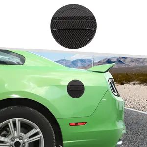 CheroCar ABS Filler Fuel Door Tank Gas Cap Cover Trim for Ford Mustang 2010-2014 High-Quality UV & Scratch-Resistant Polyurethane Gloss Coating Easy DIY Installation
