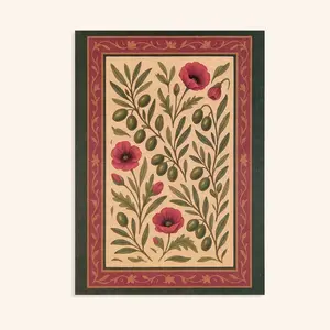 Palestinian Blooms Greeting Card
