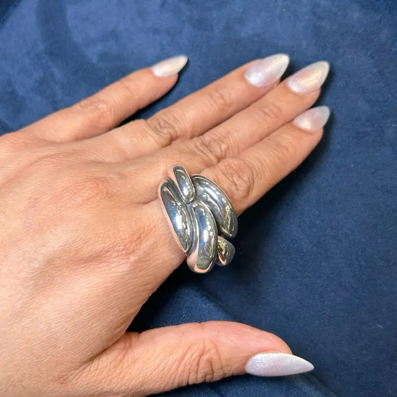 Anillo MAXI trenzado 925