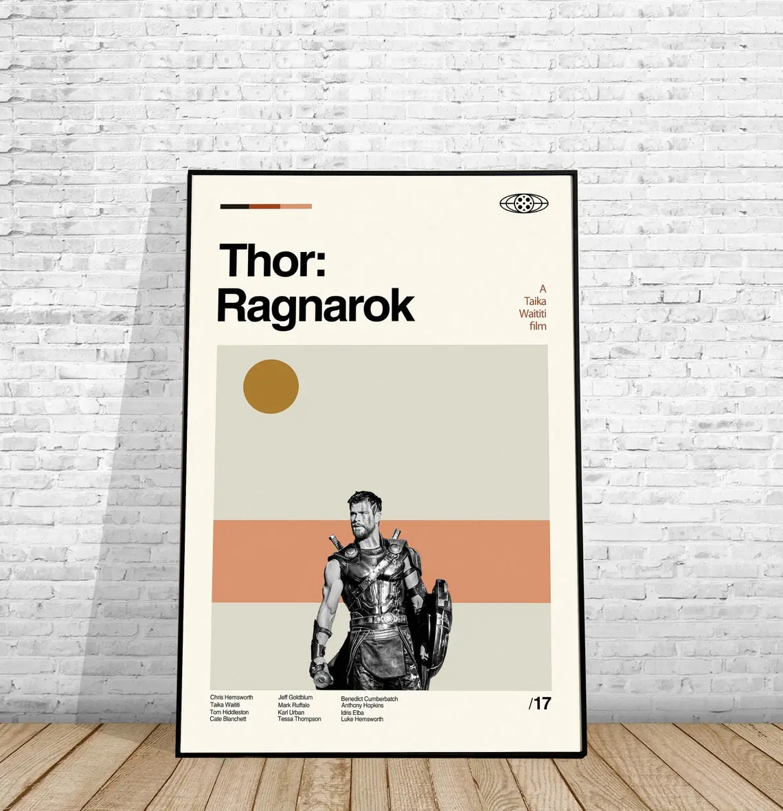 Thor Ragnarok Movie Poster, Film Retro Poster – Minimalist Movie Poster TTM3L-176