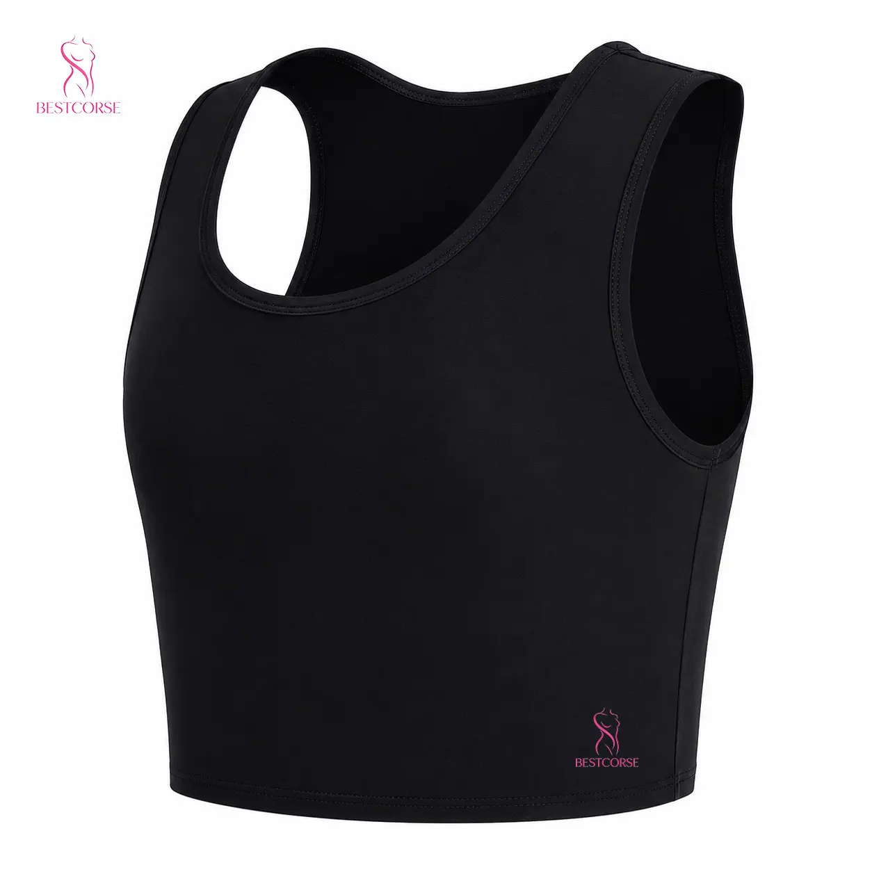 Comfortable Snug Non-Restrictive Plus Size Seamless Binder For Chest Binder Women Trans Men Tomboy Big Breasts Pullover Vest Compression Sports Bra Cosplay Binder for lesbian Tops Ftm