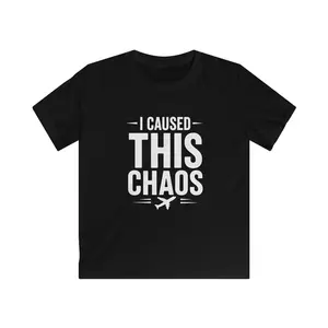 I Caused This Chaos Kids Shirt, Funny Family Vacation T-Shirt, Travel Shirt for Kids, Airport Outfit, Matching Family Trip Shirts, Toddler Tee