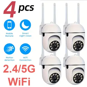 4pcs AI Security Cameras for Home with 2.4/5G WIFI, Easy Installation, Fast Setup, Full Color Night Vision, Two-Way Audio, Motion Detection Security System Openai