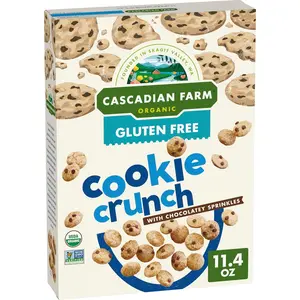 Cascadian Farm Organic Cookie Crunch Cereal, Gluten Free, Whole Grain, 11.4 oz