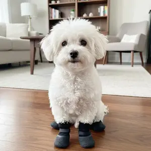 2026 4Pcs Waterproof Dog Boots, Anti-Slip Soft Sole Pet Rain Shoes, Paw Protection for Shiba Inu Bichon Frise Corgi Poodle