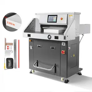 【Summervibes】VEVOR Electric Paper Cutter, Metal Hydraulic Paper Cutter Machine, 28 inch Cutting Width, 3.03 inch Cutting Thickness, Large Size Electric Guillotine Trimmer with Infrared Function and Spare Blade