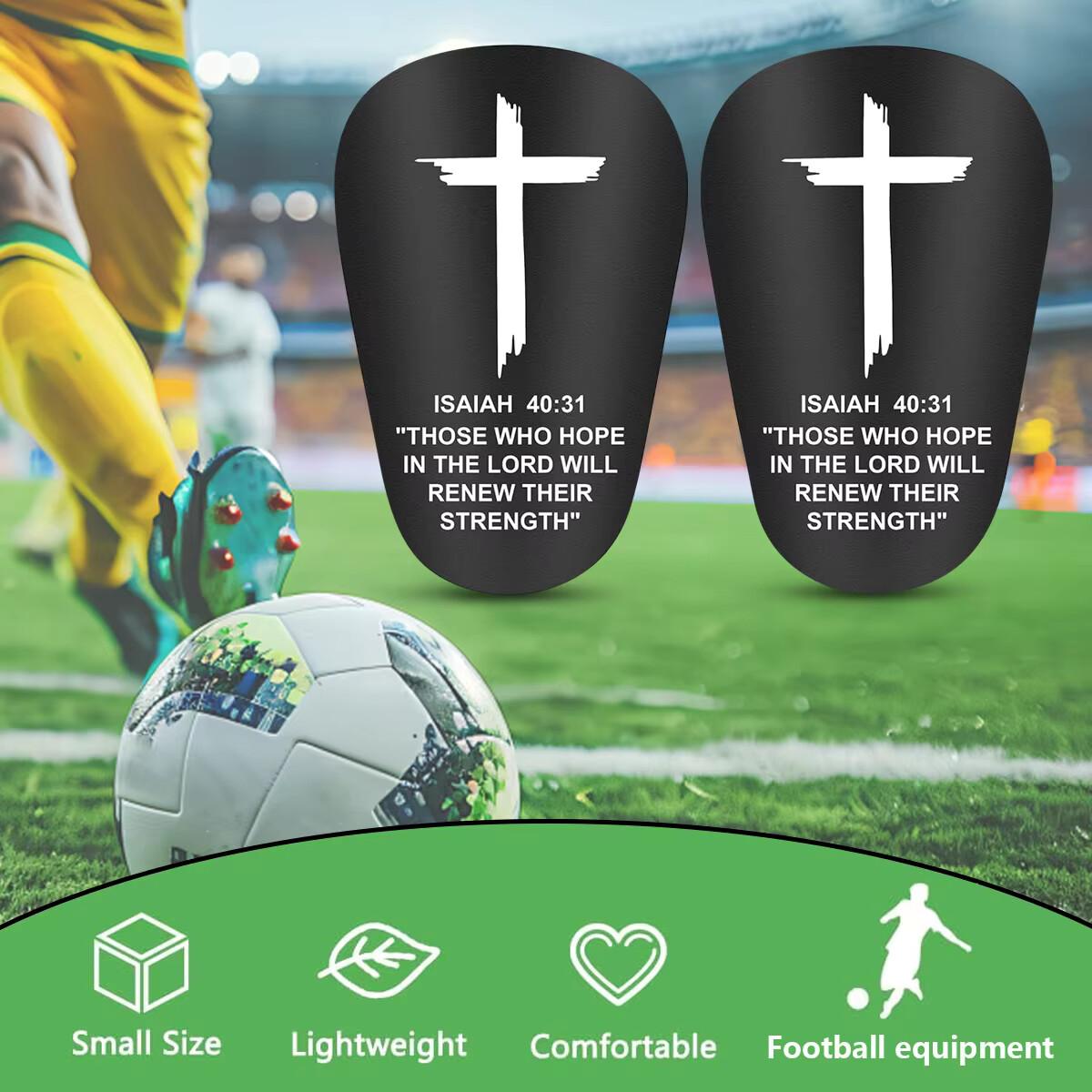 High-Quality Soccer Accessories: PU Mini Shin Guards. This set includes both shin guards and thermal protective gear, offering critical protection against injury.
