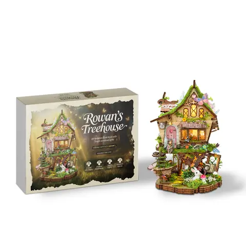 Book Nook Kit, Crafts, Creative Puzzle, Wooden Handmade Puzzle, 3D Wooden Puzzle, Adult 3D Wood Jigsaw, Bookshelf Model Decoration, DIY 3D Desktop Ornament, Gift for Family Friends, Handcrafted Wooden Puzzles