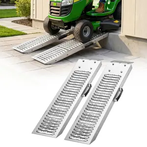 VEVOR Trailer Ramps, 2PCS 39 x 9 in, Heavy-Duty Steel ATV Ramp Set with Anti-Slip Plates, 1200LBS Combined Capacity Loading Ramps for Motorcycles, Lawn Mowers, Farm Tractors, Carts