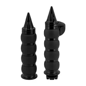 Motorcycle 1" Non-Slip Rubber Hand Grips Fit For Harley Softail Dyna Sportster | Mactions