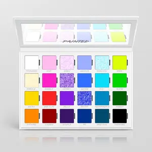 Painted Artistry Canvas Rainbow Palette For Eyes And Face Super Pigmented by James Charles Painted Artistry Canvas Rainbow Palette For Eyes And Face Super Pigmented by James Charles