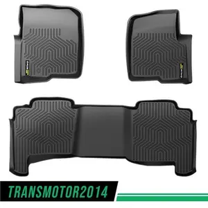 3D Molded TPE Footwell Mats Fit For 2004-2008 Ford F-150 Super Crew Cab