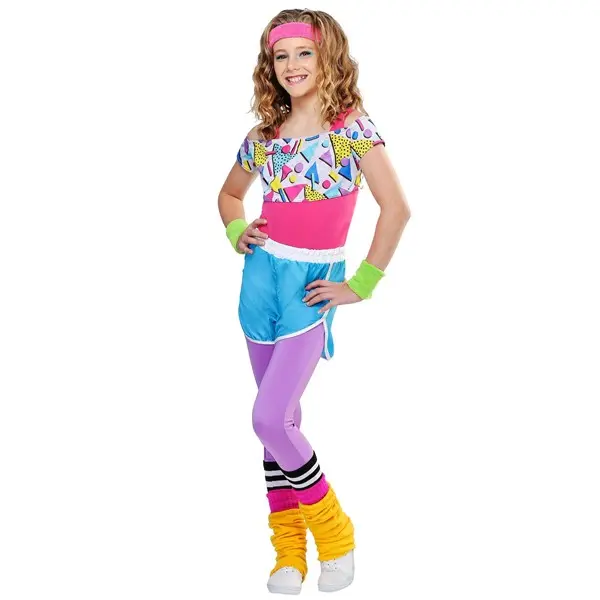 Girl's Work It Out 80s Costume (© Disney)