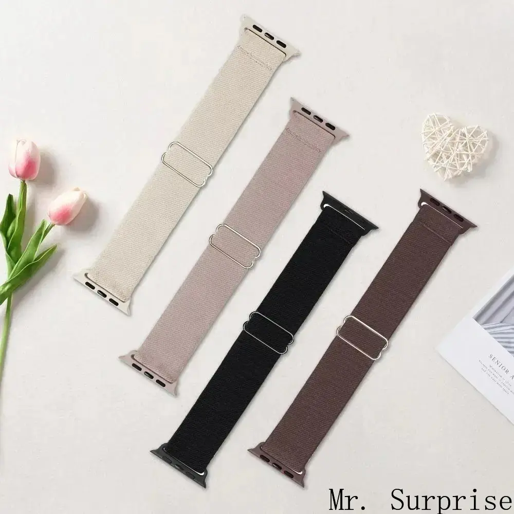 4-Pack Elastic Nylon Watch Bands for Apple Watch – Adjustable Sport Straps for Men & Women (38–49mm) 4-Pack Elastic Nylon Watch Bands for Apple Watch – Adjustable Sport Straps for Men & Women (38–49mm)