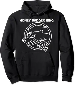 Cool Honey Badger Design For Men Dad Mammal Honey Hunter Pullover Hoodie - Rosazamorap Shop 77B09C3ZBWHB