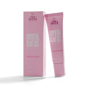 2GUYS NAIL CRYSTAL GLUE GEL TUBE- NO WIPE TOP COAT (30ML)