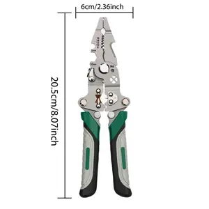 Foldable Wire Stripper, Pulley Design Multi-Function Electrician Wire Splitter Wire Winding Pliers Crimping Pliers Hand Tool other